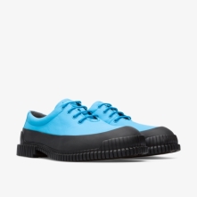 Camper Neon Blue / Black Formal Shoes Mens - Pix Online Ireland | DKZLN1478